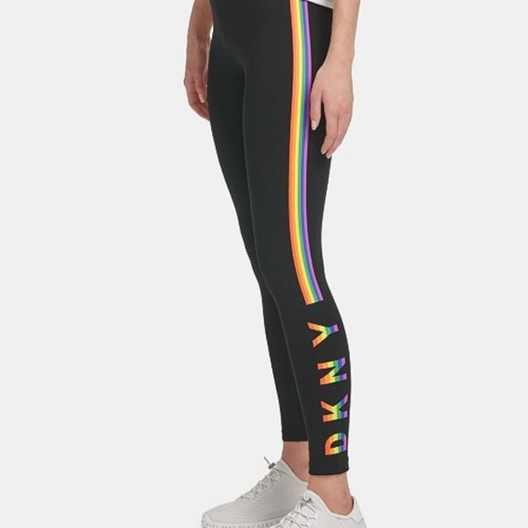 Dkny Pants - DKNY Sport Logo Striped High-Waist leggings - S Dkny Pants - DKNY Sport Logo Striped High-Waist leggings - S